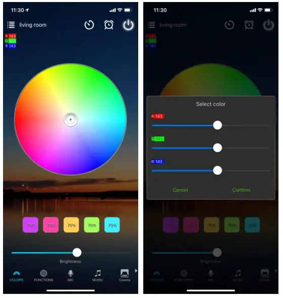 Shenzhen LX-RGBI LED Controller - Colors