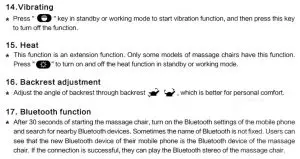 FIG 9 Operational instructions for massage procedures