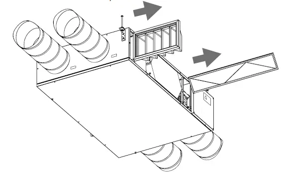 VENTS VUE 300 PBE EC Heat and Energy Recovery Air Handling Unit FIG 12