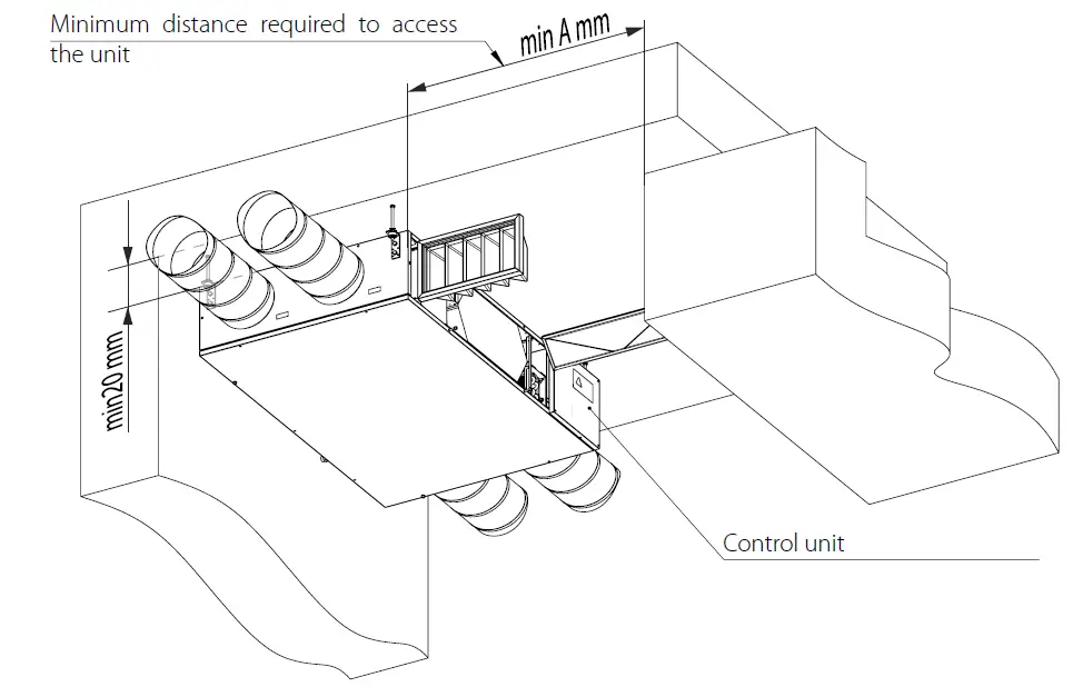 VENTS VUE 300 PBE EC Heat and Energy Recovery Air Handling Unit FIG 7