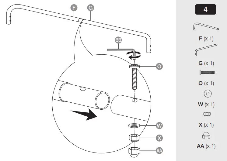 amazonbasics Outdoor 3-Seat Striped Patio Swing - Overview 4