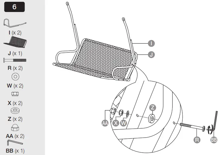 amazonbasics Outdoor 3-Seat Striped Patio Swing - Overview6