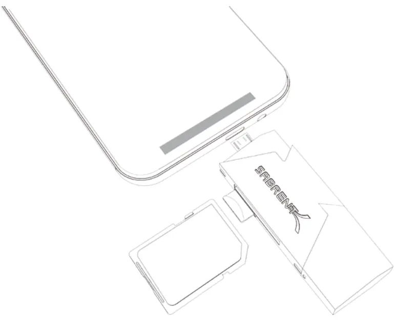 Sabrent CR-UMMB USB 3.0 Flash Memory Card Reader - USB port