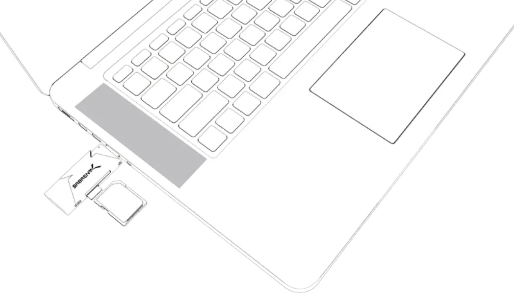 Sabrent CR-UMMB USB 3.0 Flash Memory Card Reader - fig