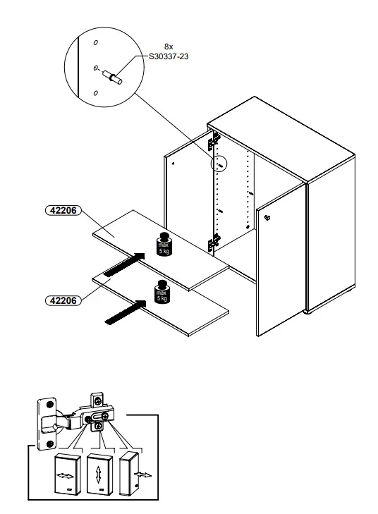 T2KK60 Tempra 2Forte chest of drawers fig 17