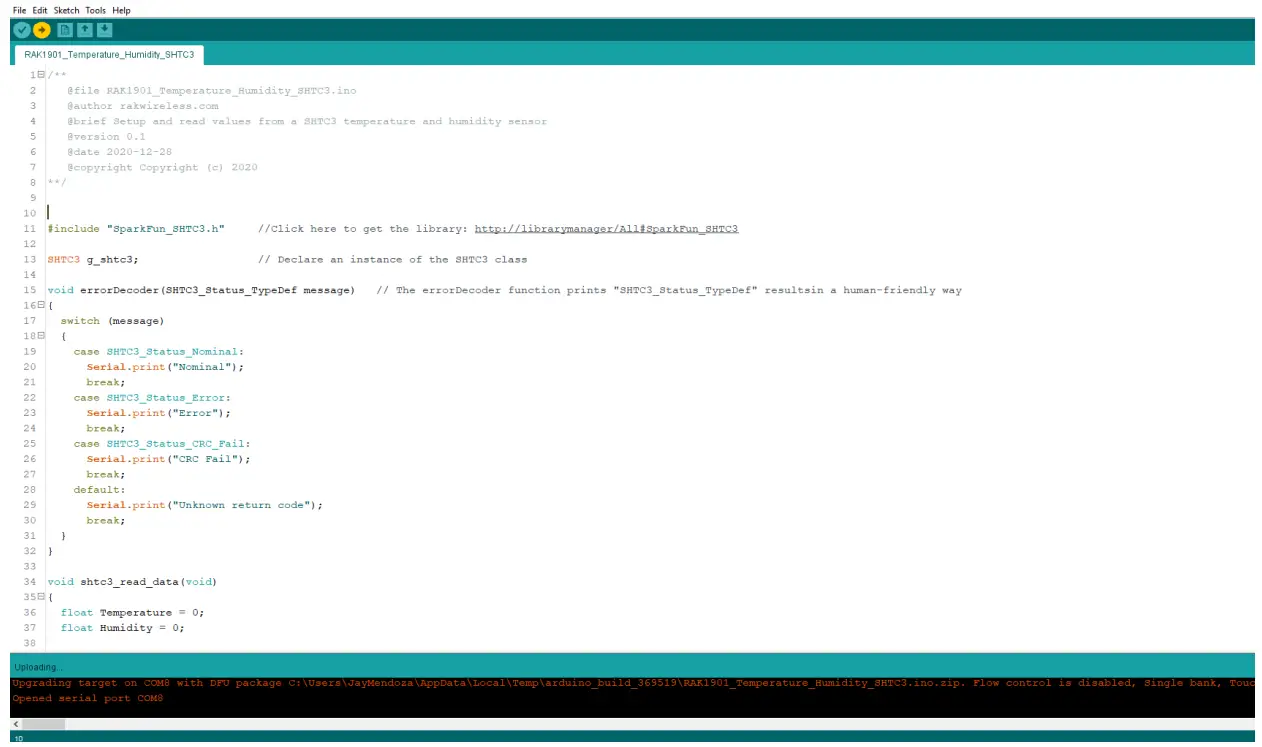 RAK1901 WisBlock Temperature and Humidity Sensor - Figure 11