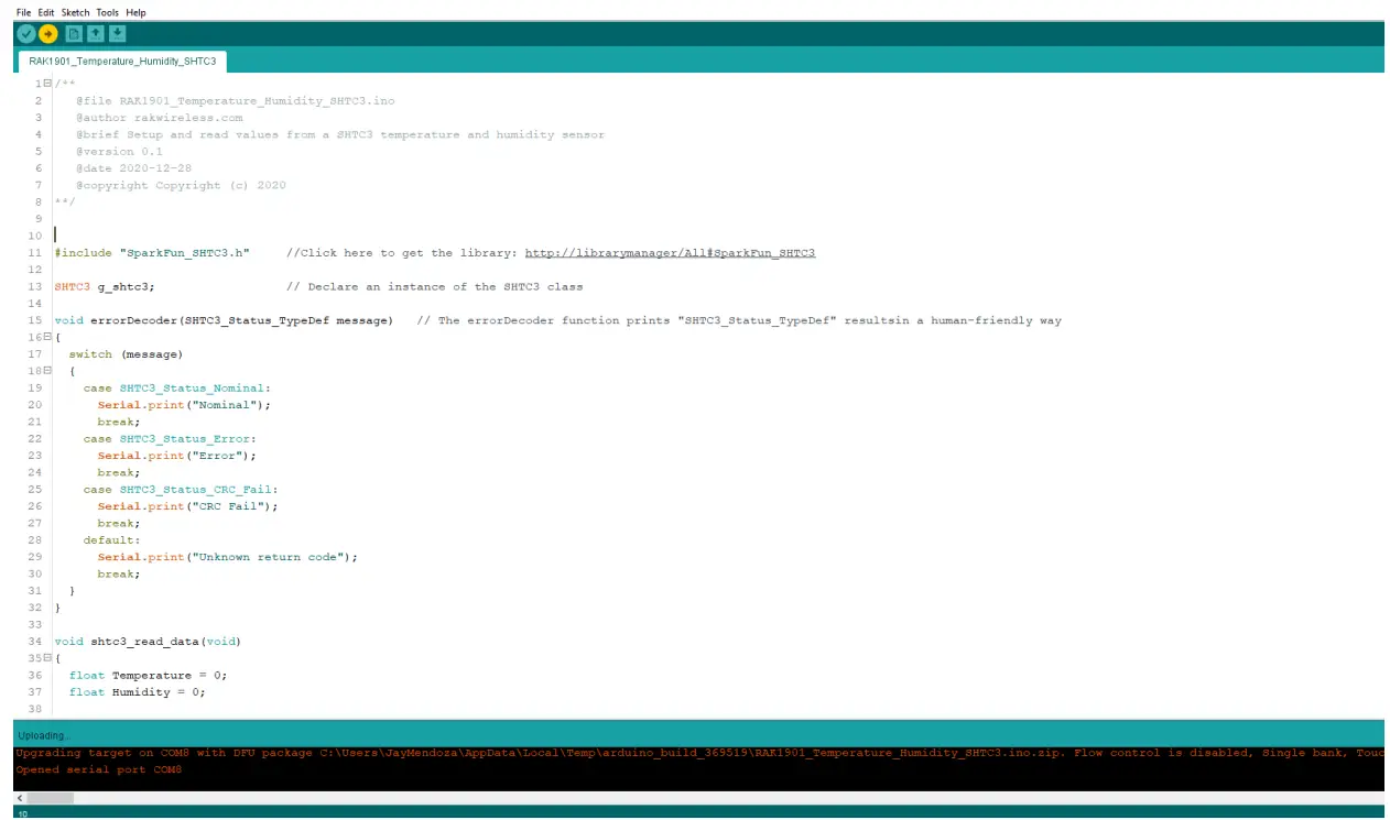 RAK1901 WisBlock Temperature and Humidity Sensor - Figure 25