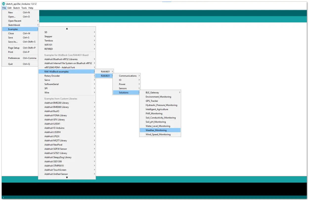 RAK1901 WisBlock Temperature and Humidity Sensor - Monitoring