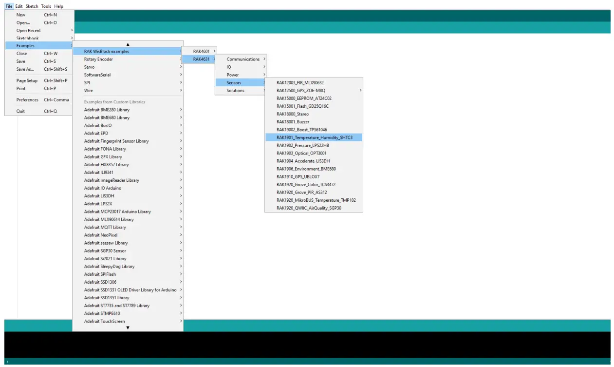 RAK1901 WisBlock Temperature and Humidity Sensor - Opening