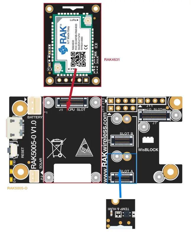 RAK1901 WisBlock Temperature and Humidity Sensor