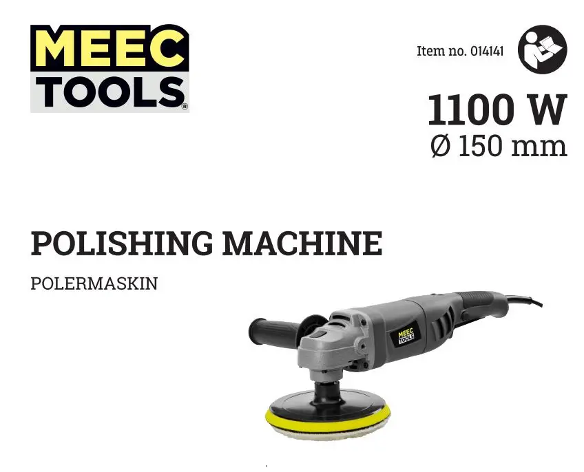 MEEC TOOLS POLISHING MACHINE 1100 W User Manual