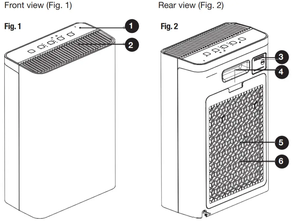 STIRLING Air Purifier Scope of delivery
