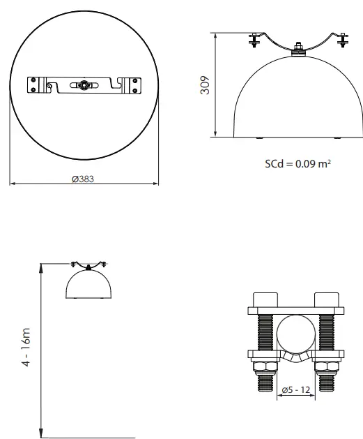 vizulo Blackbird Hanging LED Street Luminaire Instruction 1