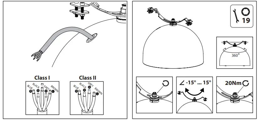 vizulo Blackbird Hanging LED Street Luminaire Instruction 8