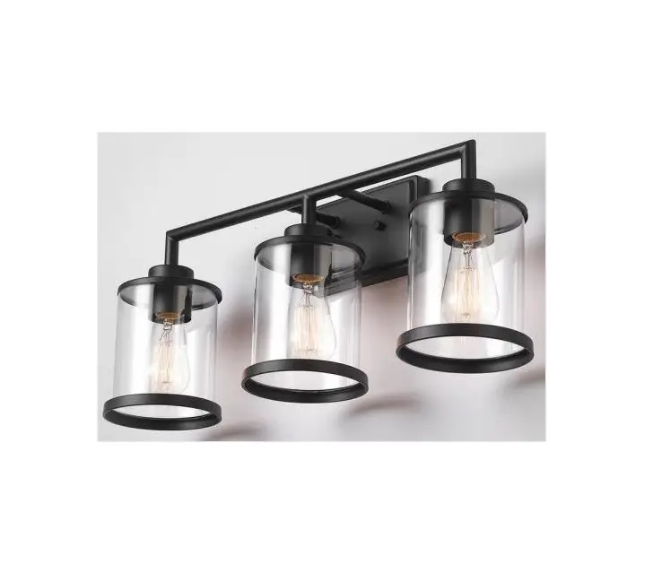 Globe 91002142 3-light Matte Black Vanity Light With Clear Glass Shades Instruction Manual Globe 91002142 3-light Matte Black Vanity Light With Clear Glass Shades Instruction Manual