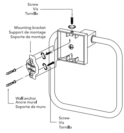 globe 91002142 3-Light Matte Black Vanity Light with Clear Glass Shades-fig7