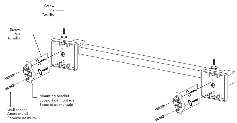 globe 91002142 3-Light Matte Black Vanity Light with Clear Glass Shades-fig8