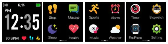 BAUHN AFTW-0520 Smart Watch User Guide - Applications