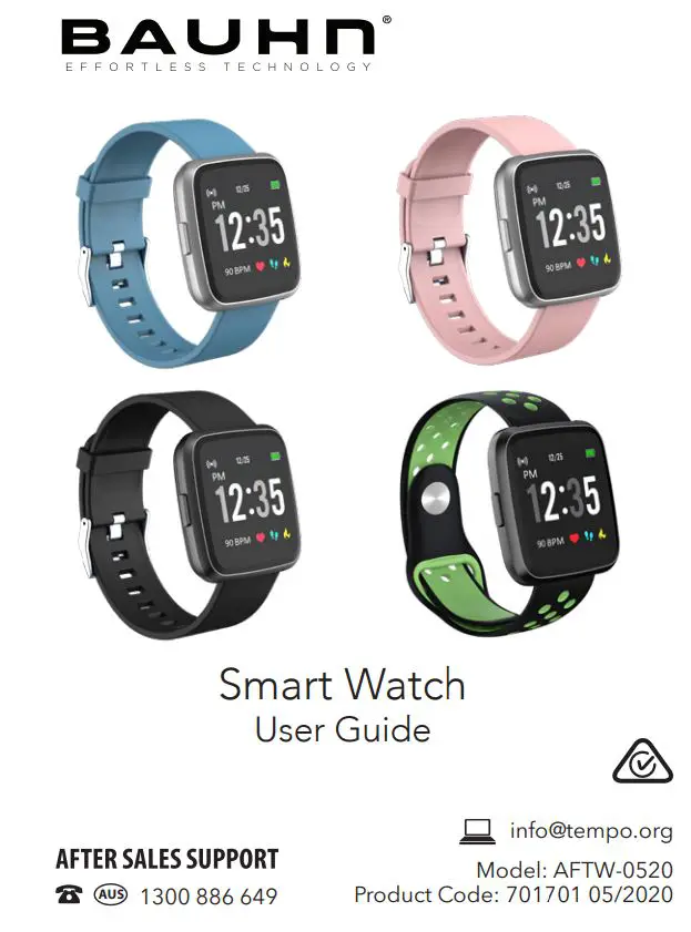 BAUHN AFTW-0520 Smart Watch User Guide