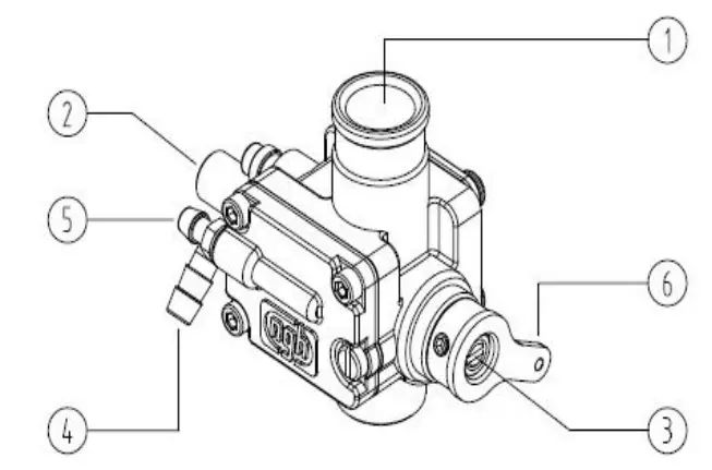 ngh GT9 Pro Two Stroke Petrol Engine - Diagram 2