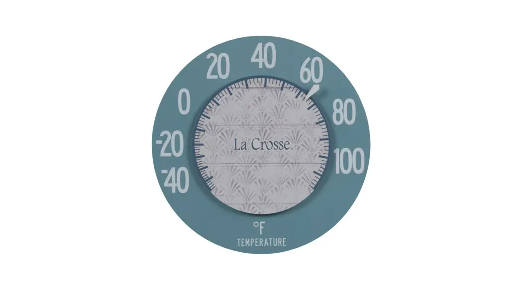 La Crosse 104-120b 8-inch Indoor Outdoor Thermometer Instruction Manual