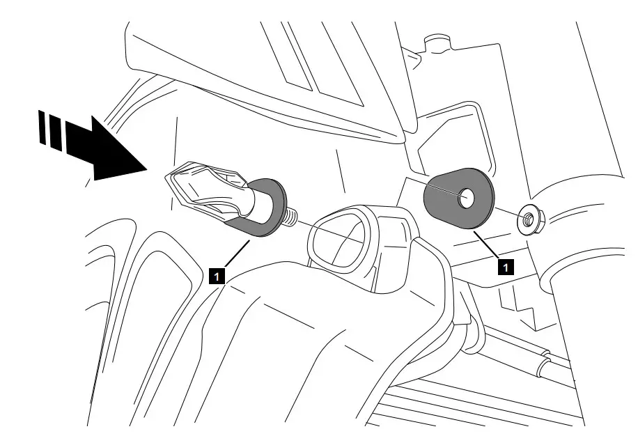 Puig 20867N Turn Lights Plate Supports Kit - Figure 3
