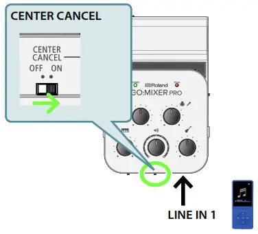 Roland GO Mixer Pro - Using a Backing Track for