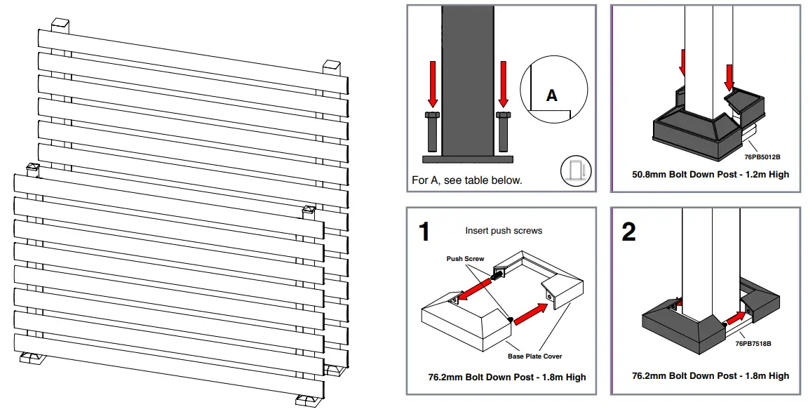MARANO Convex Fully Modular Aluminium Fencing System - ICON 7