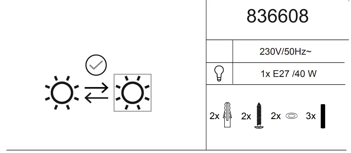 2061-17 Pilua Pendant Lamp Specification