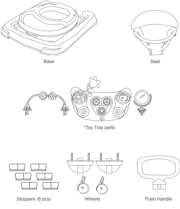 baby trend WK14XXXC 4 0 Activity Walker - Fig 1