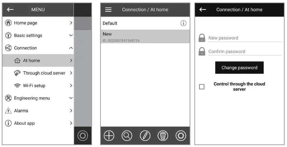 VENTS MICRA 200 ERV WiFi single room air handing units - Change Password