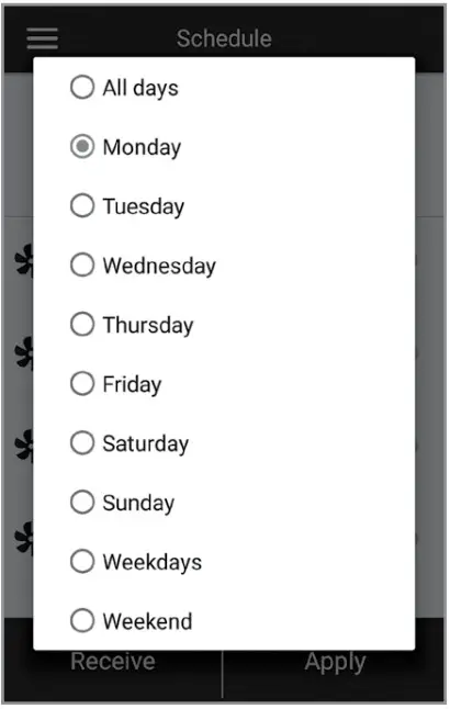 VENTS MICRA 200 ERV WiFi single room air handing units - Control temperature