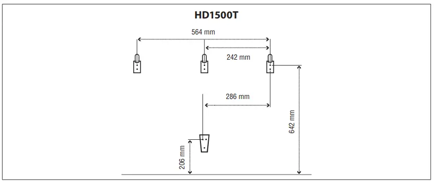 duero Ceramic Core Electric Radiator Template measurements per model