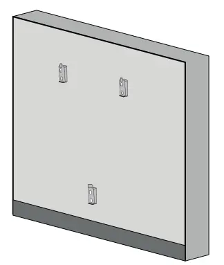 duero Ceramic Core Electric Radiator Fixing the supports
