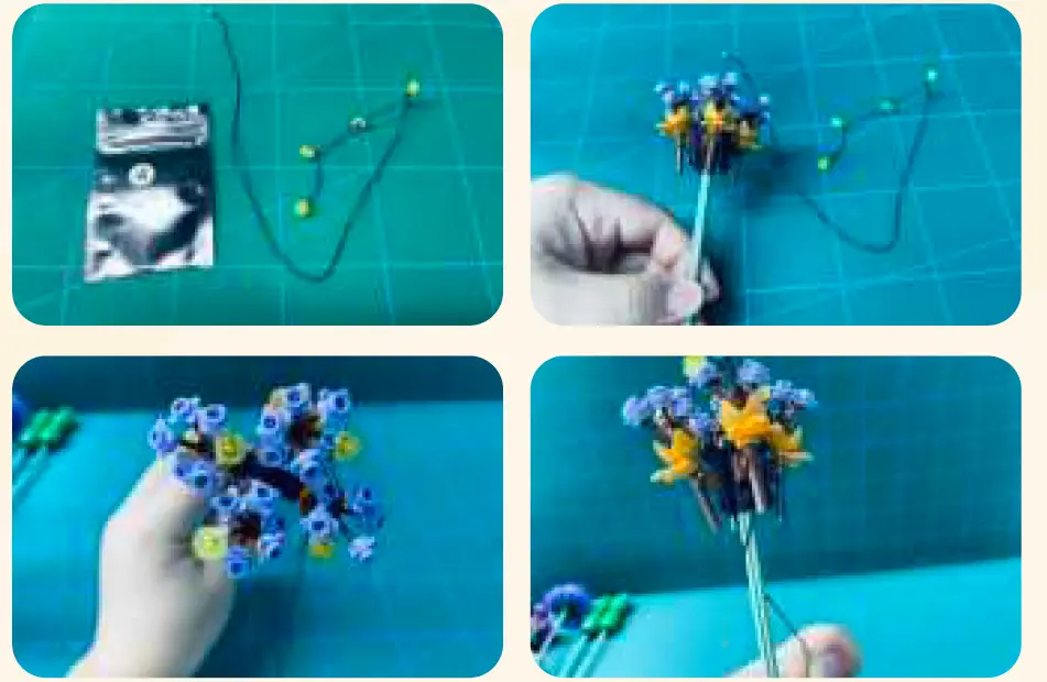 GAME OF BRICKS Light Kit for Flower Bouquet 10280 10