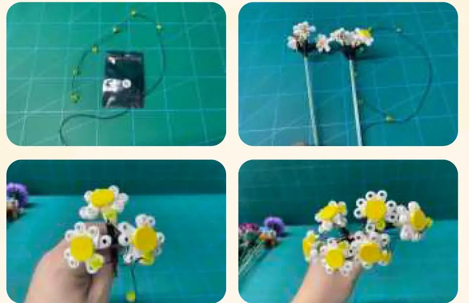 GAME OF BRICKS Light Kit for Flower Bouquet 10280 14