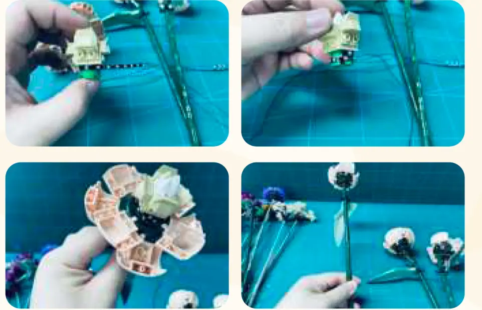 GAME OF BRICKS Light Kit for Flower Bouquet 10280 17