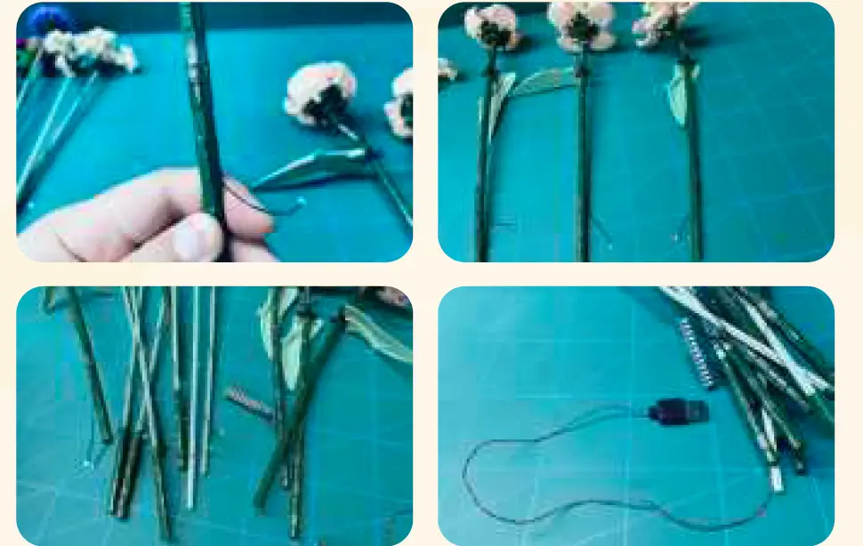 GAME OF BRICKS Light Kit for Flower Bouquet 10280 18