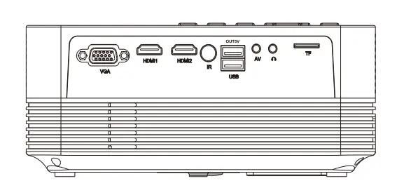 DBPOWER 8000L Full HD Outdoor Movie Projector-10