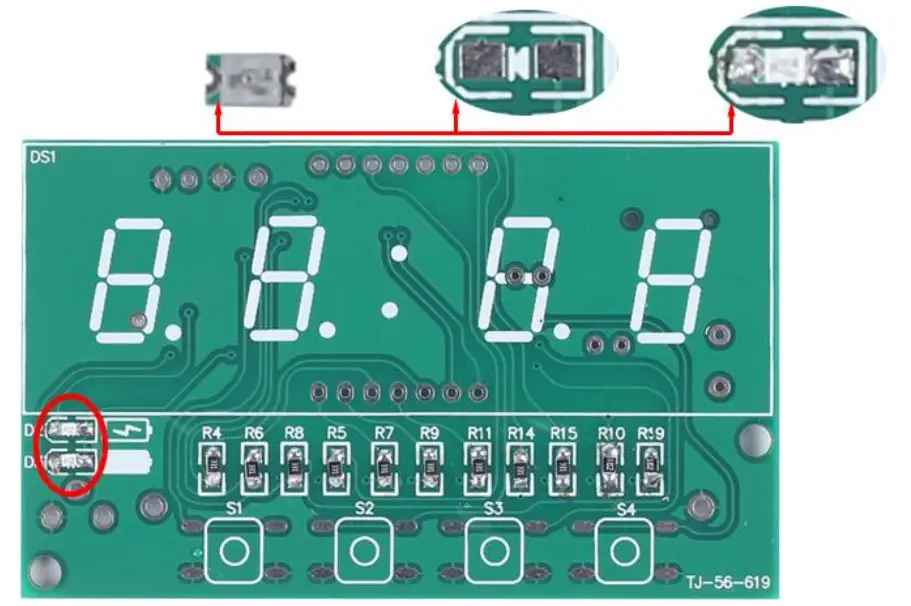 Icstation TJ 56 619 4Bit Digital Electronic Clock DIY Kit - Figure 16