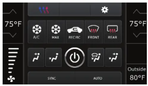 Metra 95-6552B ISO DDIN radio provision - Climate Control screen