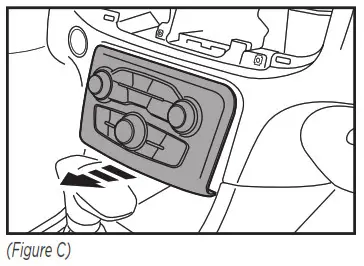 Metra 95-6552B ISO DDIN radio provision - DASH DISASSEMBLY C