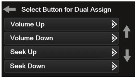 Metra 95-6552B ISO DDIN radio provision - Dual Assign screen