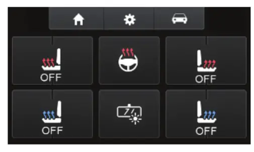 Metra 95-6552B ISO DDIN radio provision - Heated Seats screen
