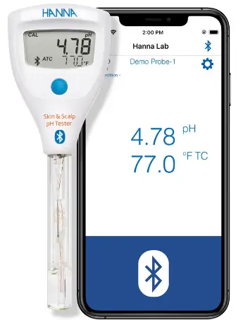 HANNA-instruments-HI9810372-Halo2-Wireless-pH-Tester-for-Skin-and-Scalp-product-image