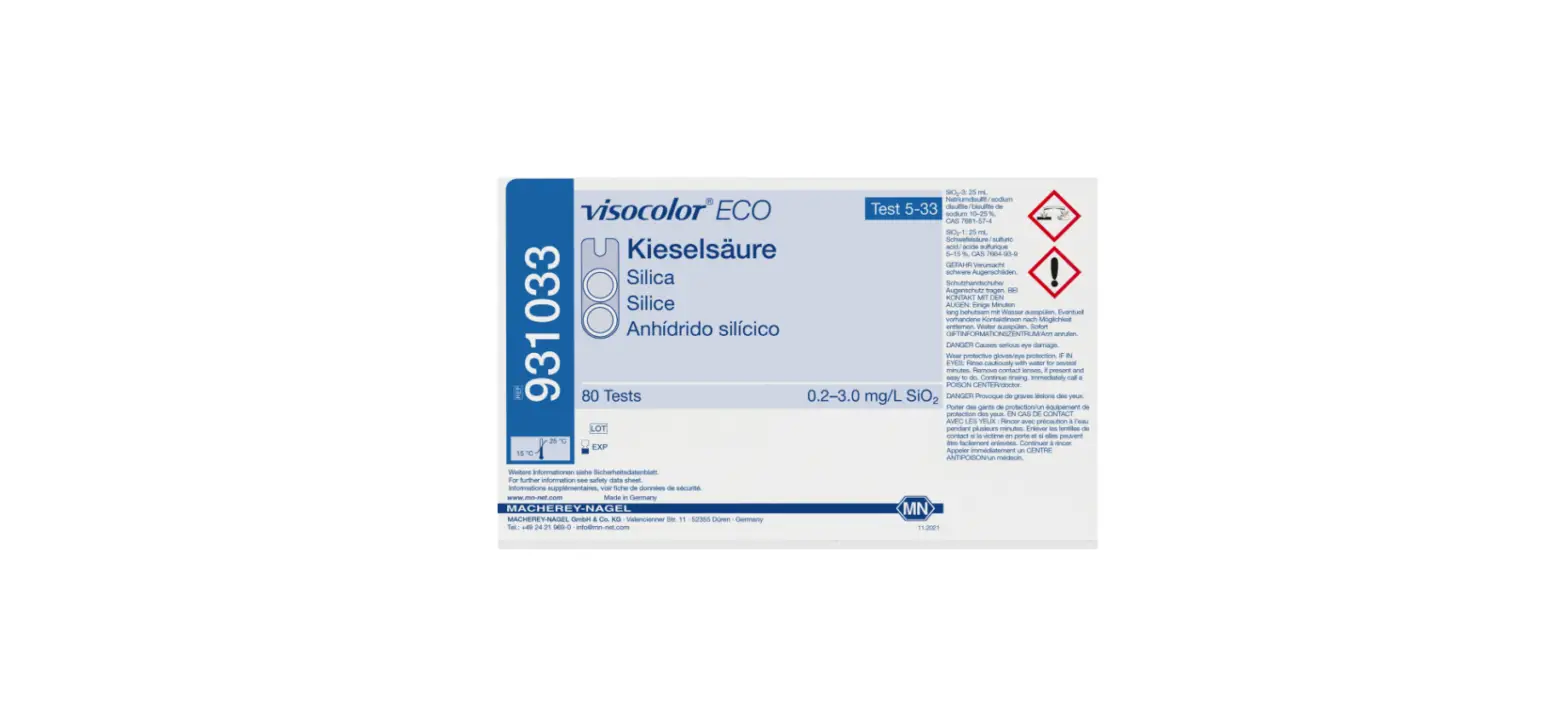 Macherey-nagel Visocolor Eco Silica Test Kit Instructions Macherey-nagel Visocolor Eco Silica Test Kit Instructions