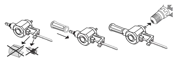 EXTOL PREMIUM 8813654 Sheet Metal Nibbler and Jigsaw Drill Attachment 5