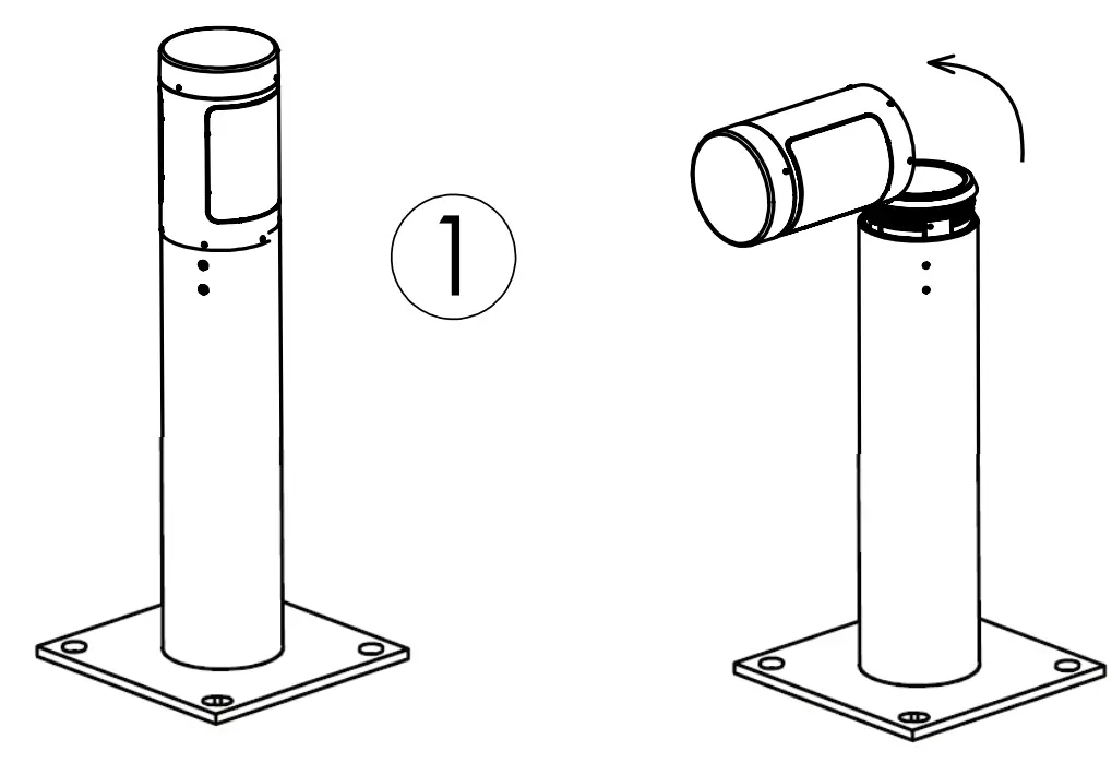 Schreder Bora Explora Gen2 Modern Lighting Bollard fig 3