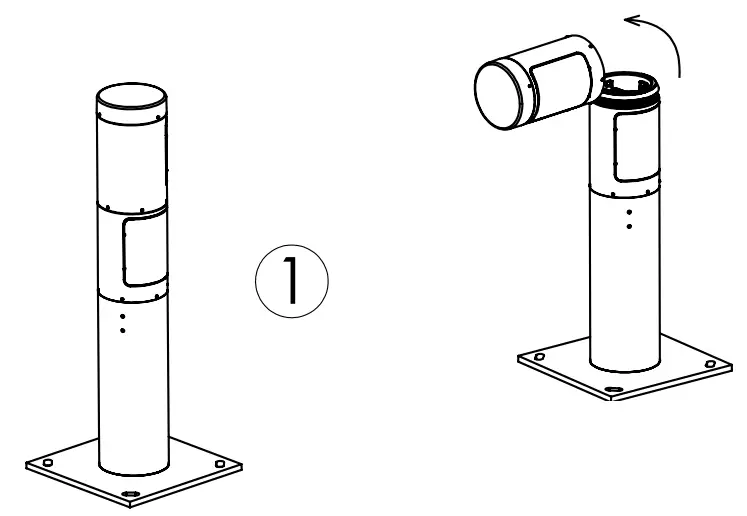 Schreder Bora Explora Gen2 Modern Lighting Bollard fig 6