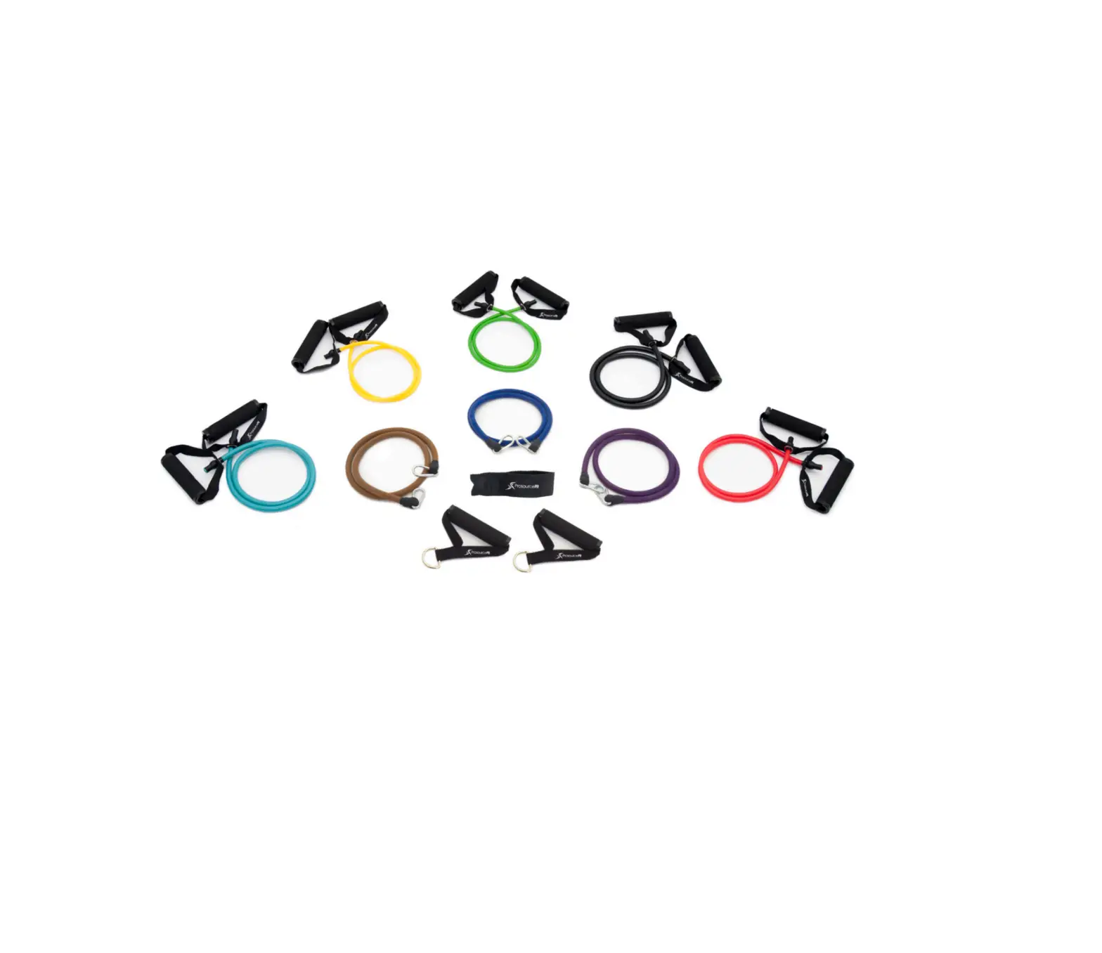 Prosourcefit Tube Resistance Bands Set W/ Attached Handles Instruction Manual